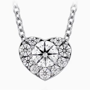 Hearts on Fire White Heart Pendant Necklace